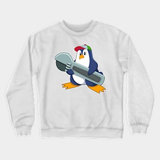 Penguin as Mechaic with Tool Crewneck Sweatshirt